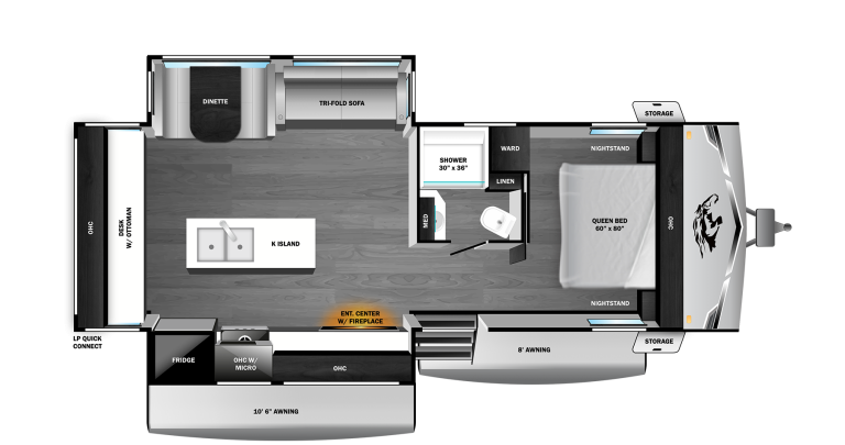 2026 Open Range Range Lite 280MKI Floorplan