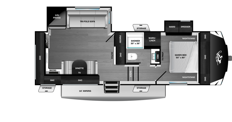 2026 Open Range Roamer Light Duty FW 24MLDS Floorplan
