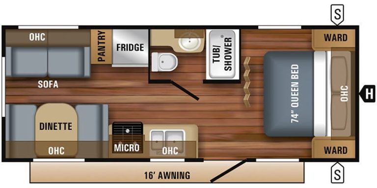 2018 Jayco Jay Flight SLX 210QB Floorplan