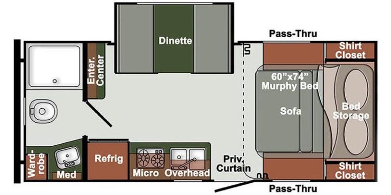 2021 Gulfstream Northern Express 21MBD Floorplan
