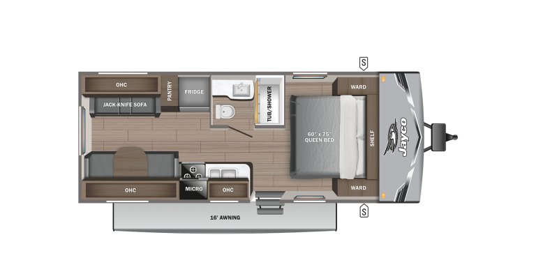 2025 Jayco Jay Fllight SLX 210QB Floorplan