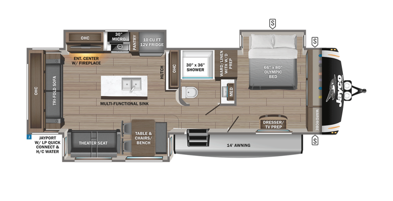 2026 Jayco Eagle HT TT 294CKBS Floorplan