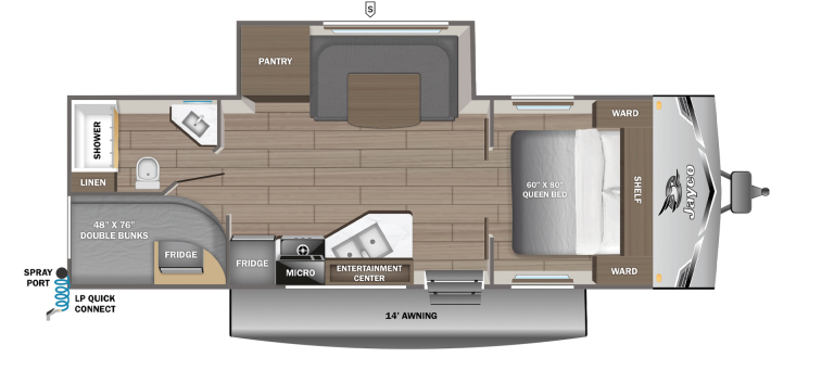 2026 Jayco Jay Flight SLX 245BHS Floorplan
