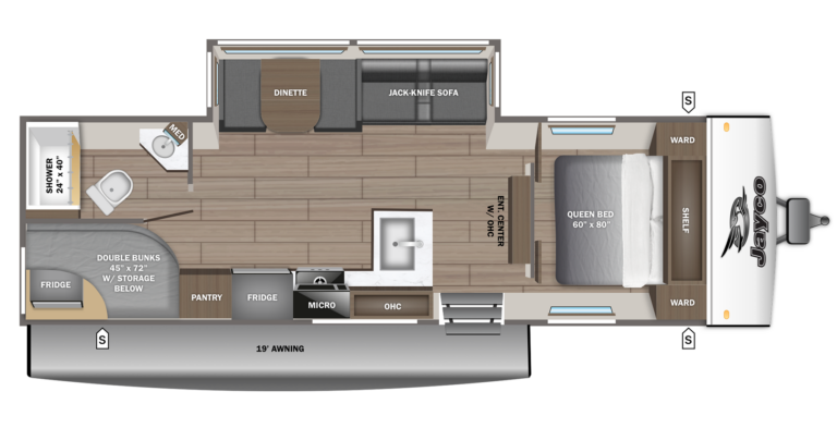 2027 Jayco Jay Feather SL 26BHSL Floorplan