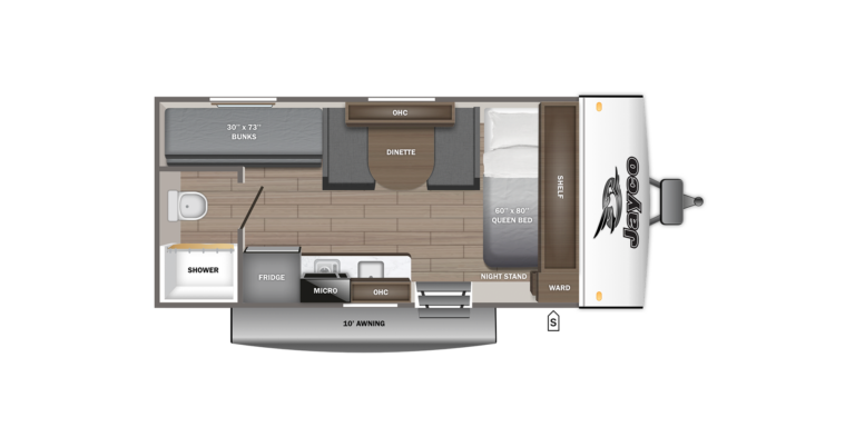 2027 Jayco Jay Feather Air SL 17BHSL Floorplan