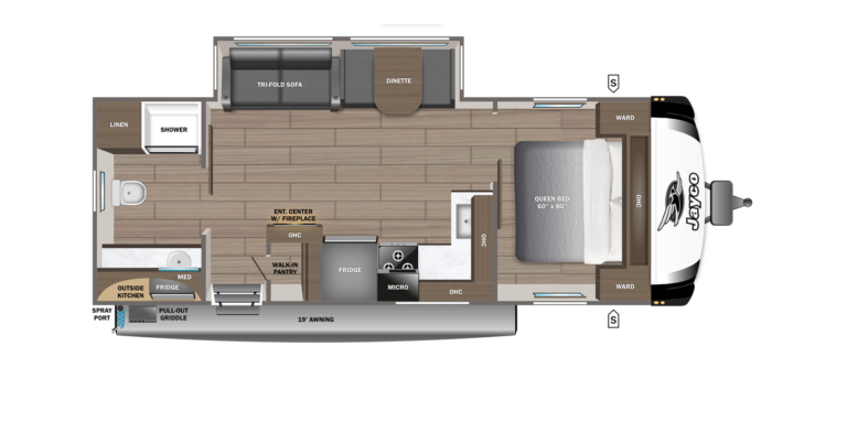 2027 Jayco Jay Feather 25RB Floorplan