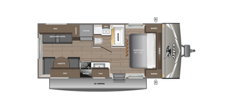 2027 Jayco Jay Flight 210QB Floorplan