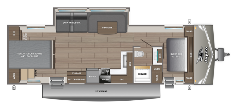 2027 Jayco Jay Flight 335BHS Floorplan