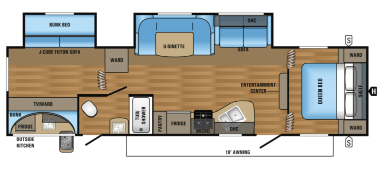 2017 Jayco Jay Flight SLX 32BDSW Floorplan