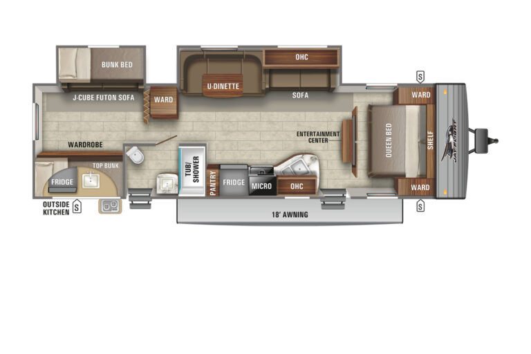 2021 Jayco Jay Flight SLX 8 324BDS Floorplan
