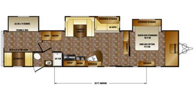 2015 Crossroads Zinger 39TS Floorplan