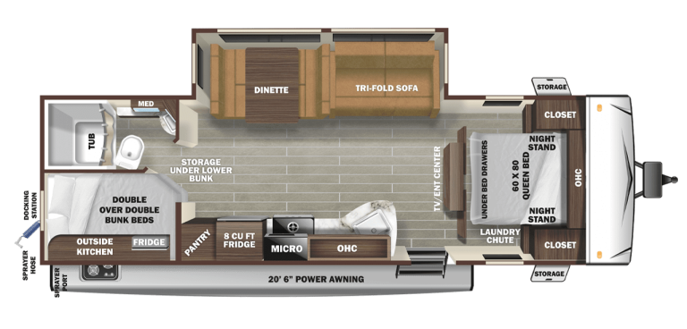 2021 Starcraft Super Lite 261BH Floorplan