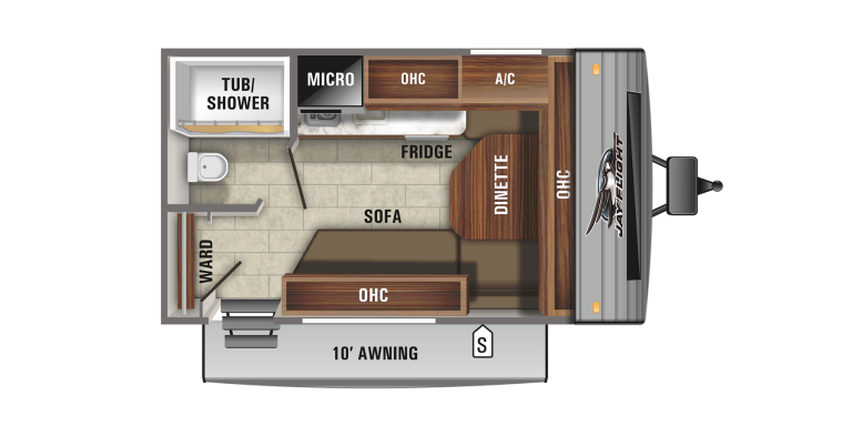 2021 Jayco Jay Flight SLX 145RB Floorplan
