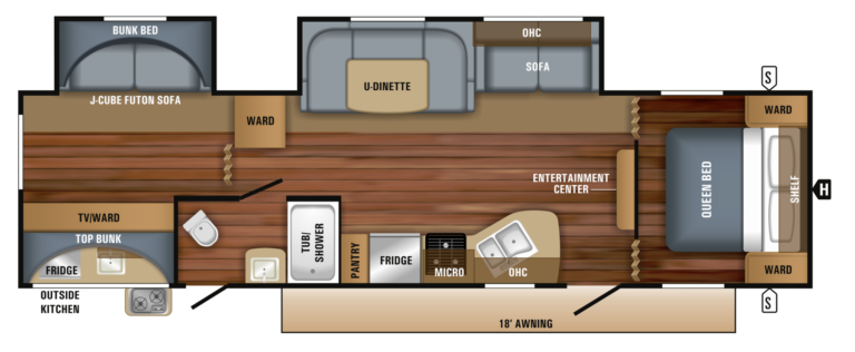 2018 Jayco Jay Flight 324BDS Floorplan