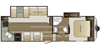 2017 Keystone Cougar 27RKS Floorplan