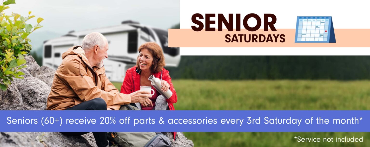 Seniors get 20% off on the third Saturday of the Month