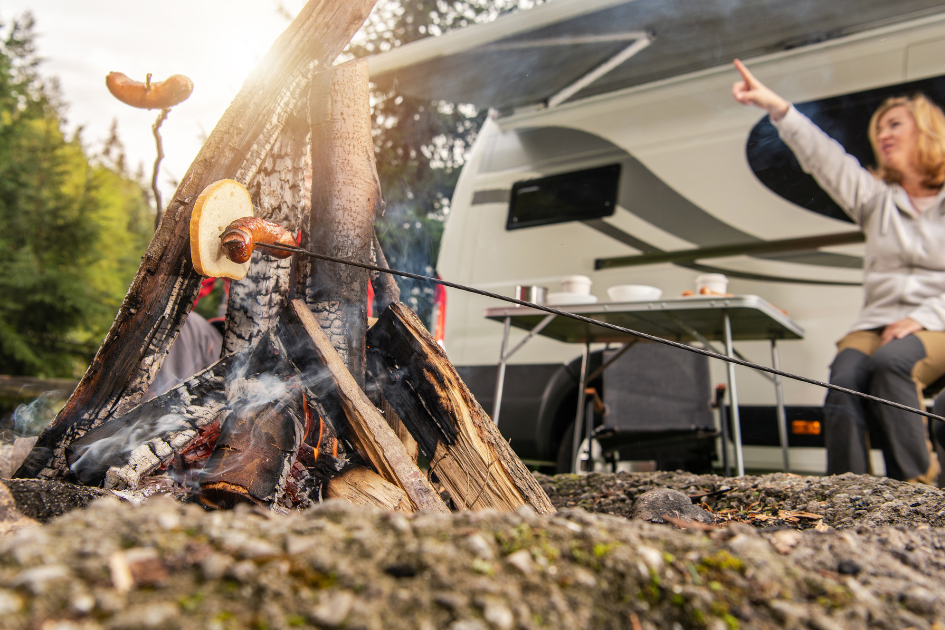 One of the best things about RVing is cooking in nature