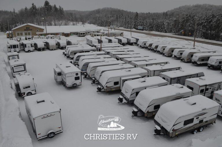 Christie's RV Showroom in the Winter